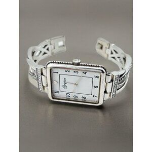 Brighton Neptune’s Rings Swirl Bracelet Watch With Clear Swarovski® Crystals